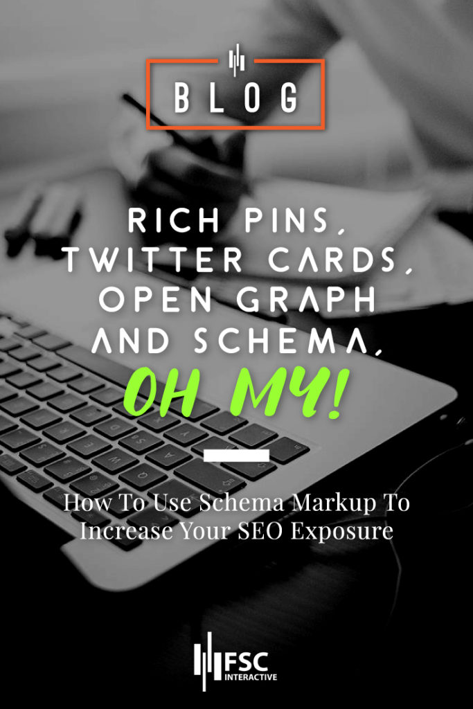 SEO markup such as Facebook's Open Graph, Twitter Cards and Rich Pins are some SEO techniques you should be using to elevate your content, website, and business.